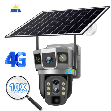 Telecamera CCTV a energia solare con zoom ottico con zoom ottico commerciale