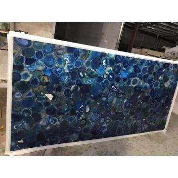 半透明の青い瑪瑙板