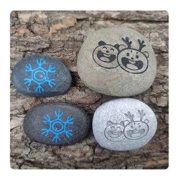 Hot Sales: Natural Healing Engraved River Stones - Customized Gratitude Gifts & Souvenirs