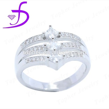 Good quality 925 silver zircon stone fashion ring