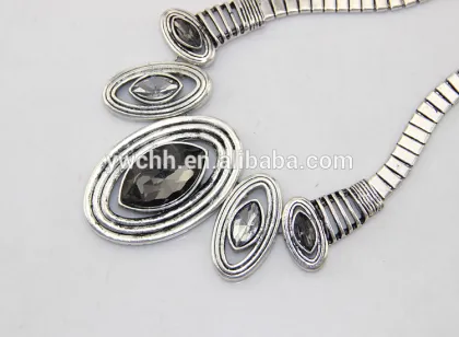 New crystal statement necklace fashion necklace