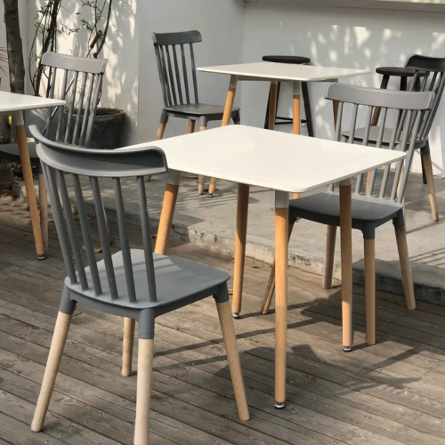 Cadeira de jantar moderna minimalista de madeira