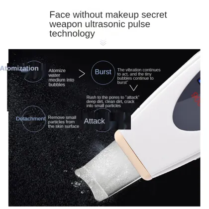 Ultrasonic Ion Exfoliator Device for Black Head Removal