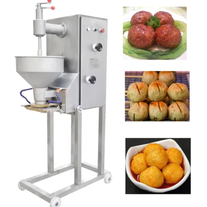 Automatic Chicken Fish Meatball Maker: Stuffed Meatball Making Machine