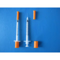 Orvosi eldobható inzulin fecskendő levehető tűvel