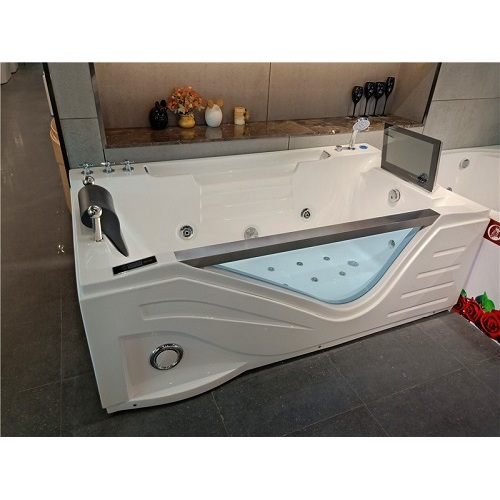 Luxus-Massagebadewanne aus heißem Acryl für 1 Person mit Fernseher