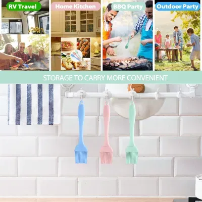 Cooking Happy Party Kitchen Gift BBQ Salted Steak Fish Food Fruit Basting Brushes