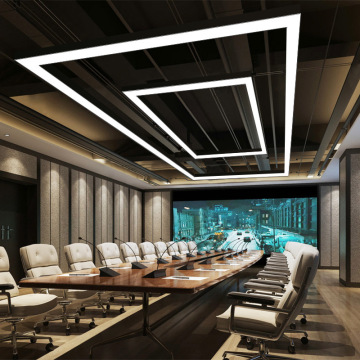 Manufacturer Led Rectangular Chandelier Long Strip Light