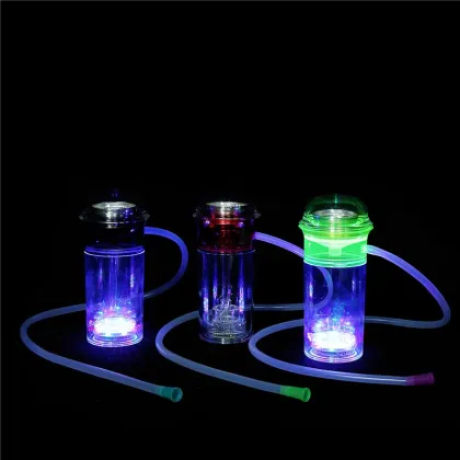 Led built-in small size in 20cm colorful acrylic hookahs