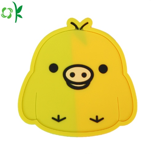 Eco-friendly Cartoon Silicone Cup Coaster for Sale