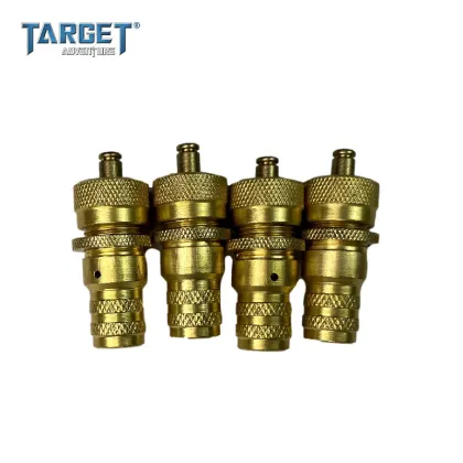 High-Quality Brass Tuff Stuff Tire Deflator Kit - 4 Items with Bag