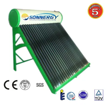 Color Painted 100L Low Pressure Portable Solar Water Heater