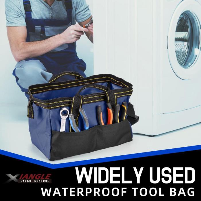 3 Pack Tool Bags with Waterproof Hard Bottom