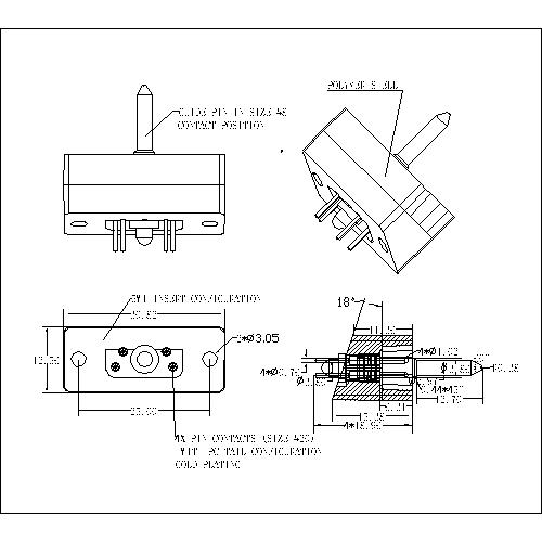 POWER D-SUB 5W1 MALE PDB5W1-MXXX