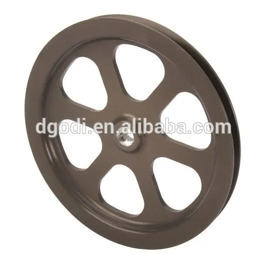 High performance 8 Inch V-Belt Aluminum Pulley, Cast Power Steering Pump Pulley