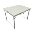 Mesa de camping plegable azul oscuro con silla