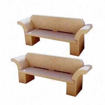 Hot Sale Natural Marble Garden Bench, OEM Orders are Welcome