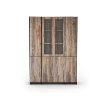 WESOME HDF Modular Bookcase for Industrial Style Home Office Furniture