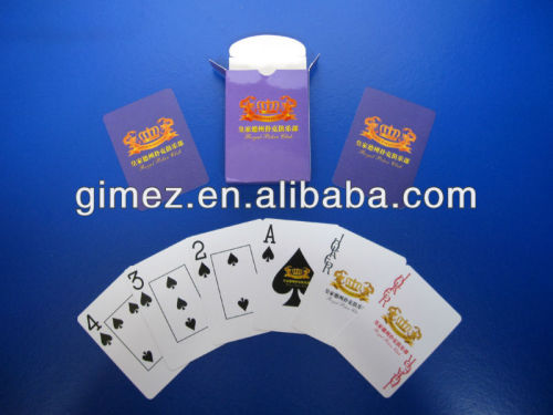 Plastic poker playing cards,casino poker plastic