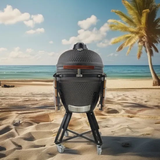 Auplex Garden Large Charcoal Kamado BBQ Grill - 21 Inch Kamodo Barbeque