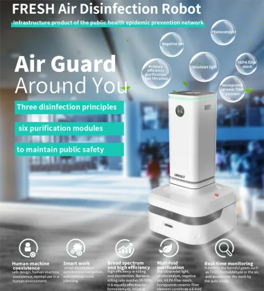 Multifold purification automatic fresh air disinfection robot