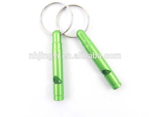 promotion small keychain Aluminum gift whistle referee whistle