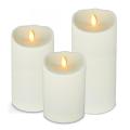 3 Pacote de velas LED sem chamas ao ar livre com timer