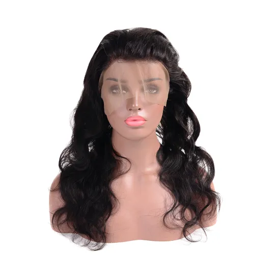 Factory price 360 full lace frontal closure 100% Chinese virgin hair front lace wigs for black women