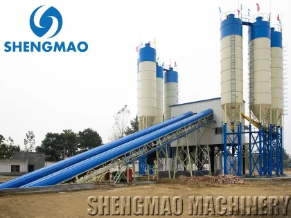 Durable Quality HZS120 Modular Mixed Readymix Concrete Mixing Plant in Russia