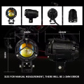 LIUHJG Custom OEM ODM Motorcycle Lighting System Projector Led Driving Fog Lights for Bike