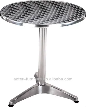 Aluminium restaurant outdoor furniture round tables