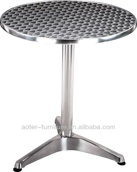 Aluminium restaurant outdoor furniture round tables