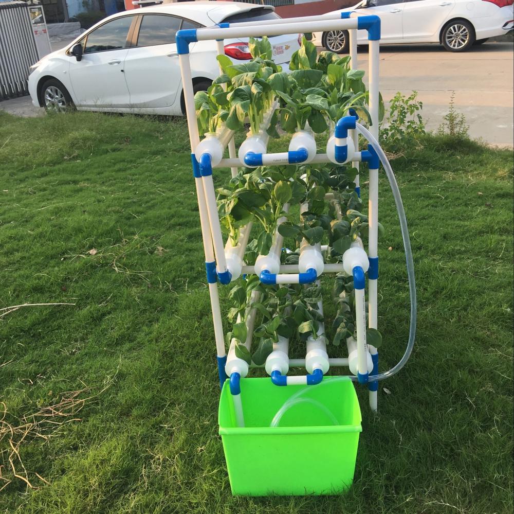 Indoor Hydroponic Vertical System With Led Growing Lights