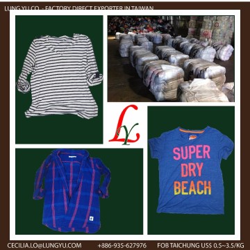 Cream quality unsorted original bulk used clothes in bales