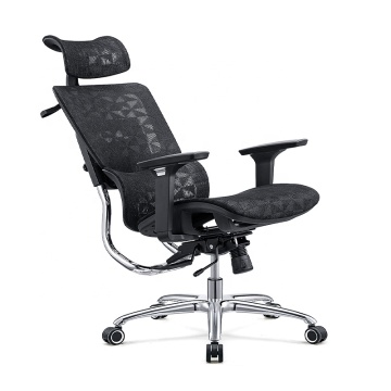 Stylish High Back Full Mesh Black Swivel Office Chair with Max 135 Degrees Recline