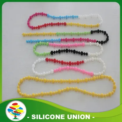 Cheap White Bracelet,Circular Bead Silicon Bracelet