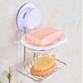 Bathroom Stainless steel suction cup double layer shower soap dish holder