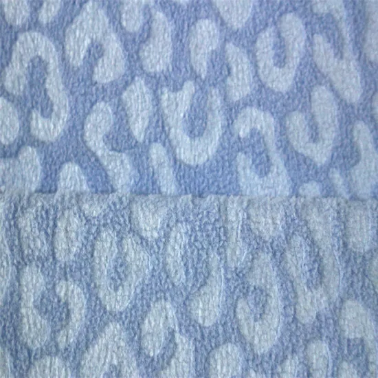 Embossed Jacquard Brushed Polar Fleece Textiles Fabric