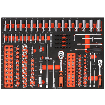 High Quality 171 Pcs Tool Set with EVA Fixing - Socket Ratchet Wrench Kit