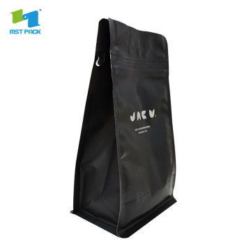 sac à café ziplock refermable recyclable avec fermeture éclair et valve