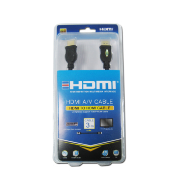 3 Meters Audio HDMI to HDMI a/V Cable for Mobile Phones and TV