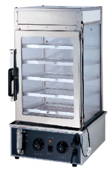 Food steamer showcase