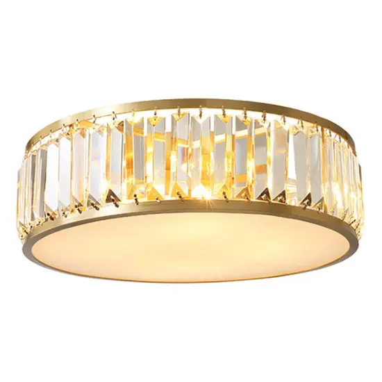 INSHINE Gold Glass Round Ceiling Light