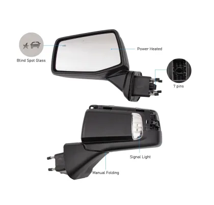 Custom Signal Light Truck Hood Mirror for GMC Sierra 2019-2023 Manufacturers