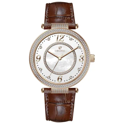 Luxury Diamond Raw MOP Shell Women Pearl Watch
