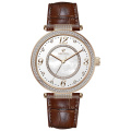 Luxury Diamond Raw Mop Shell Women Pearl Watch