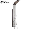 304 Stainless Steel Gold Thermostatic Shower Panel with LCD Display Waterfall