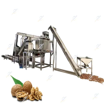 Professional Automatic Pecan Nuts Hulling and Shelling Machine