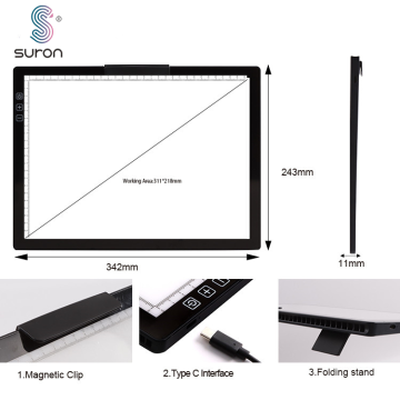 Suron Light Box Dimmable Brightness Artcraft 트레이서