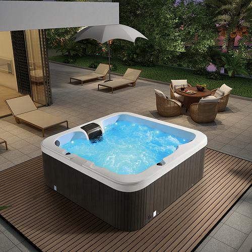 66 X 36 Alcove Bathtub Temperature Outdoor Spa Bathtub Solid Surface Hot Tub